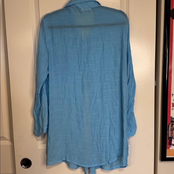 BREEZY LANE BUTTON FRONT SHIRT & COVER-UP - Picture 10 of 14